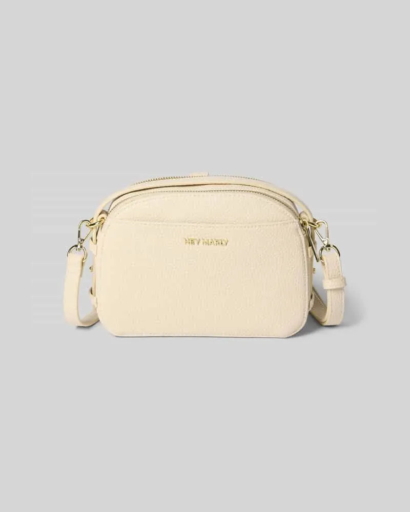 Hey Marly Umhängetasche mit Label-Detail Modell 'Style Mate Offwhite