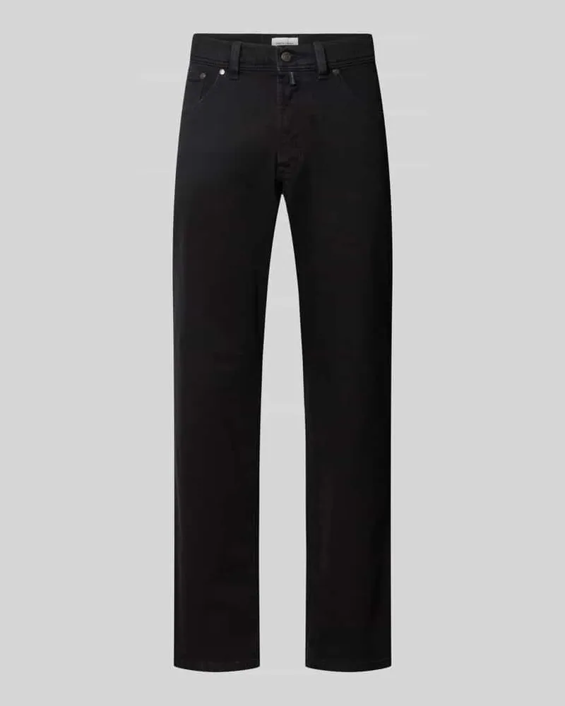 Pierre Cardin Straight Fit Jeans aus elastischem Baumwoll-Mix Modell 'Dijon Black