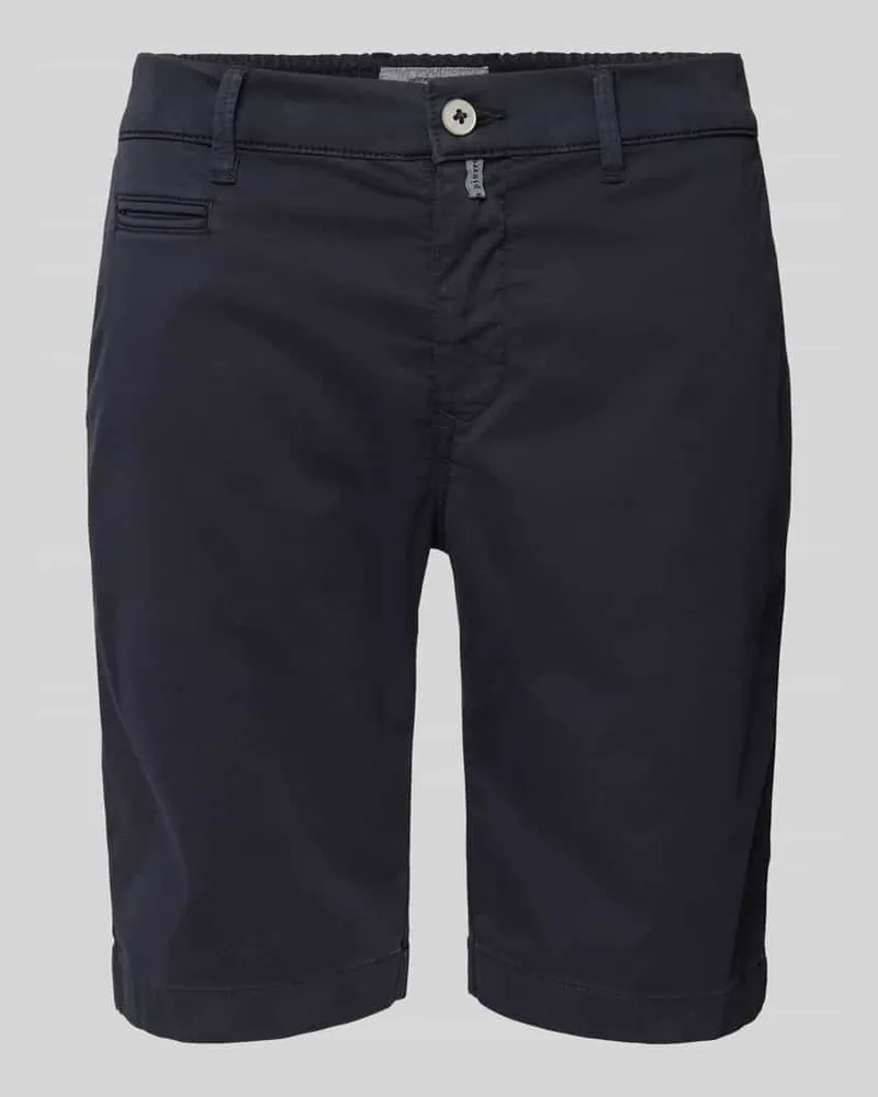 Pierre Cardin Bermudas in unifarbenem Design Marine