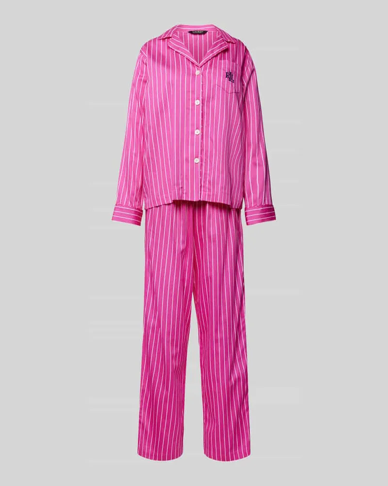 Ralph Lauren Pyjama mit Logo-Stitching Pink