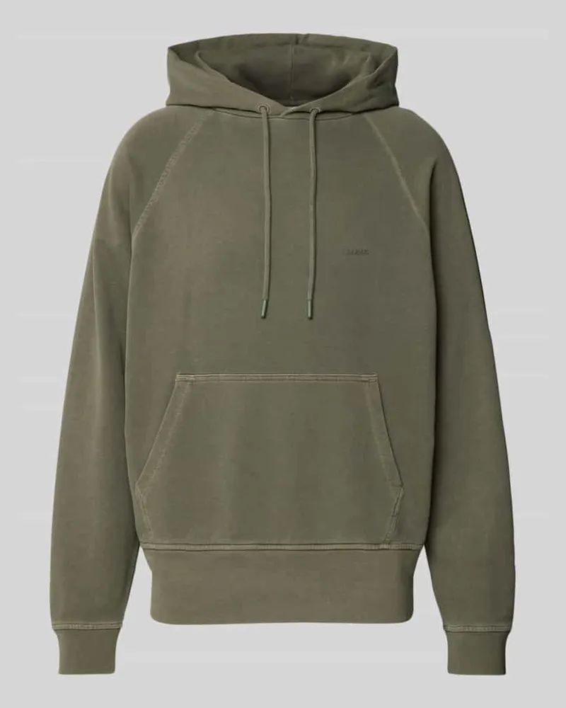 Closed Regular Fit Hoodie aus reiner Baumwolle Khaki