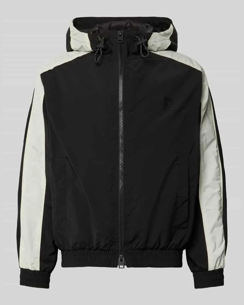 HUGO BOSS Regular Fit Jacke mit Kapuze Modell 'BAVO2621 Black