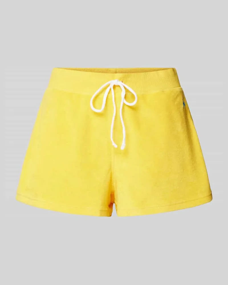 Ralph Lauren Regular Fit Shorts mit Logo-Stitching Modell 'TERRY Gelb