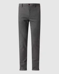 Jack & Jones Slim Fit Hose mit Gürtelschlaufen Modell 'MARCO Anthrazit