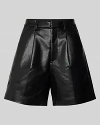 Anine Bing Shorts in Leder-Optik Black