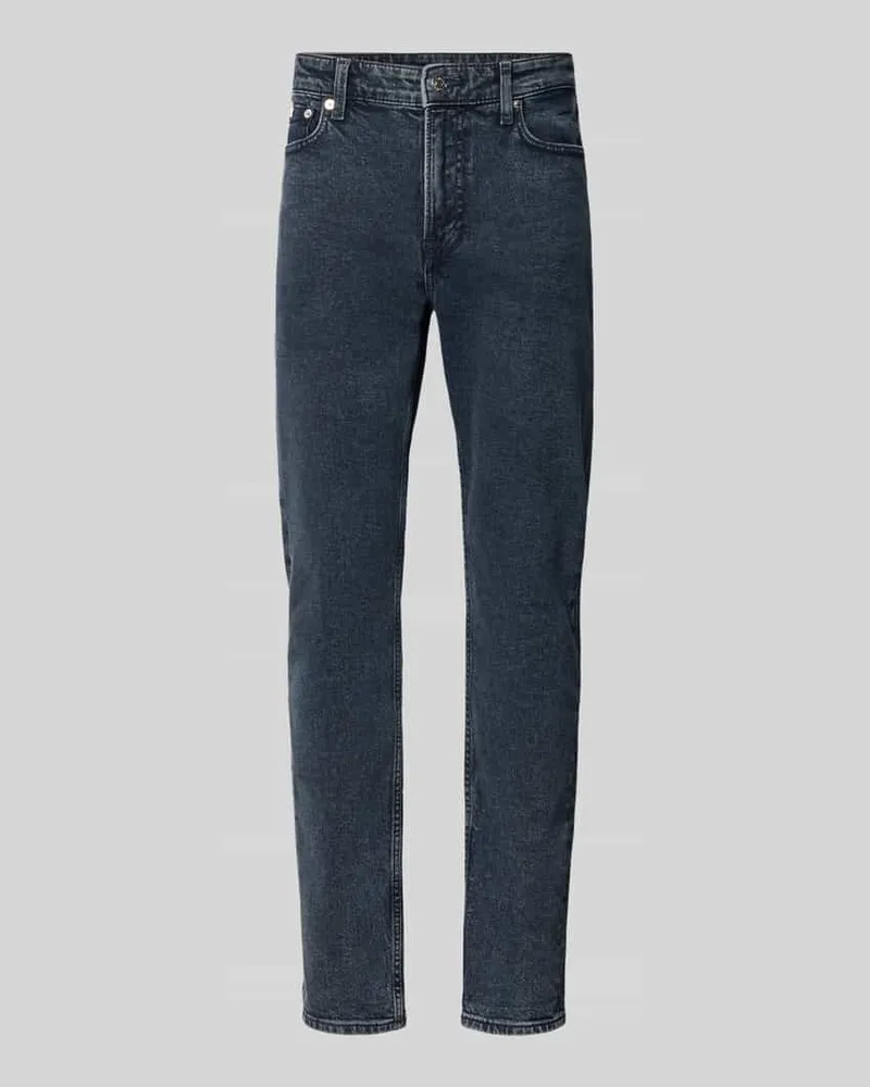 Calvin Klein Tapered Fit Jeans aus Baumwoll-Mix Modell 'EVEREST Dunkelblau