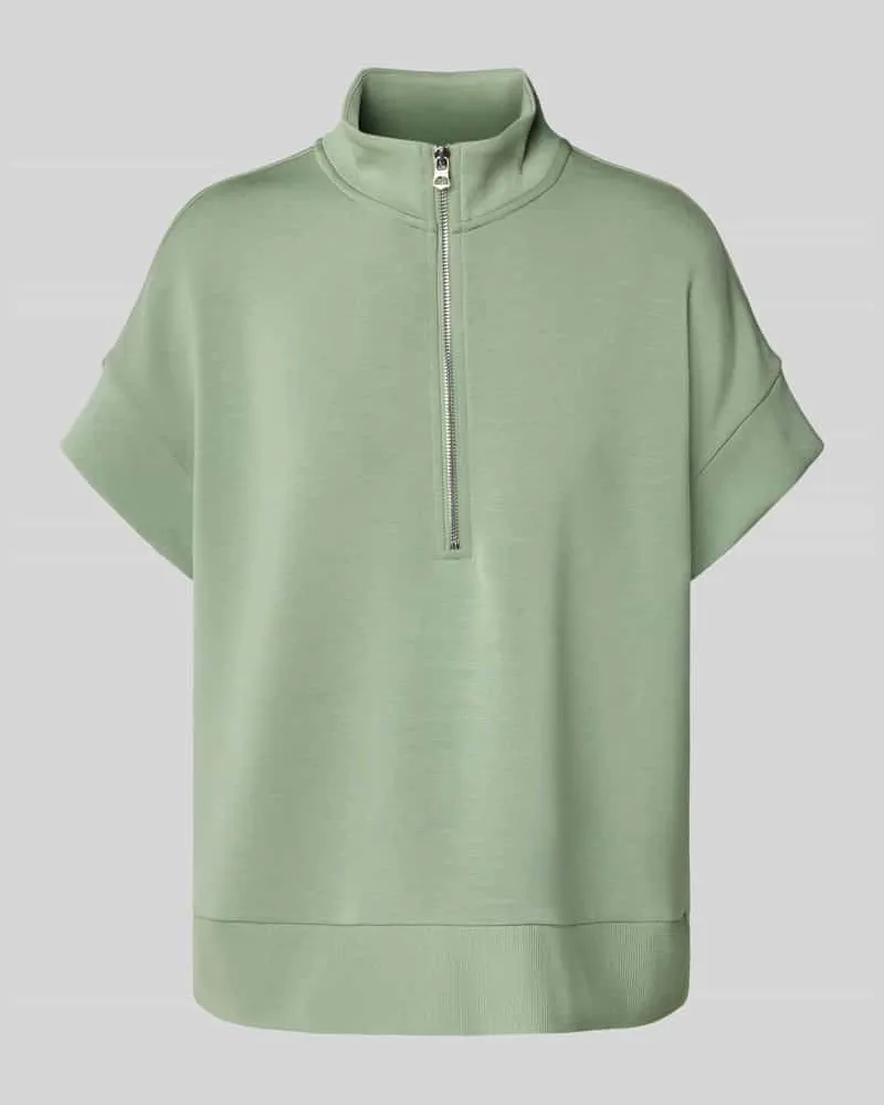 Varley Sweatshirt mit Stehkragen und Reißverschluss Modell 'ritchie Hellgruen