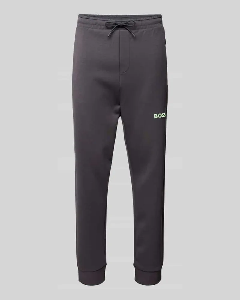 HUGO BOSS Sweatpants mit elastischem Bund Modell 'Hadiko Anthrazit