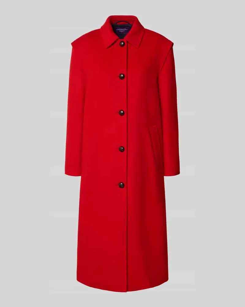 Max Mara Regular Fit Mantel aus Woll-Mix Modell 'GESSATI Rot