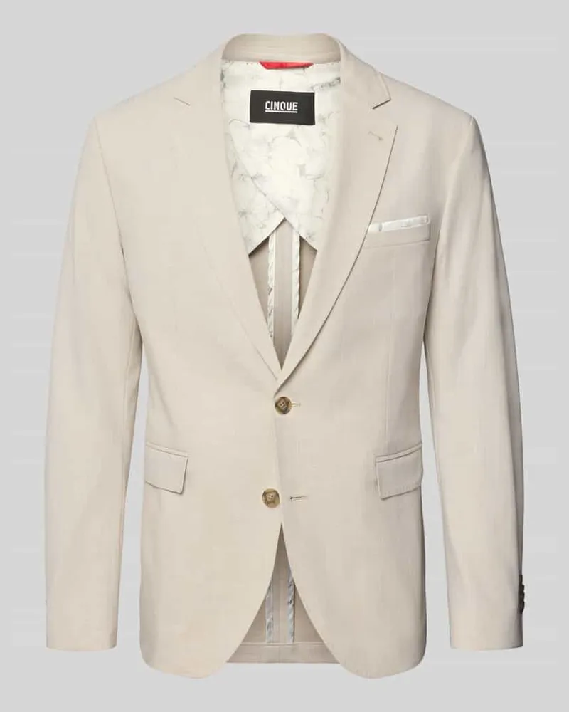 cinque Regular Fit Sakko mit Reverskragen Modell 'Data Beige