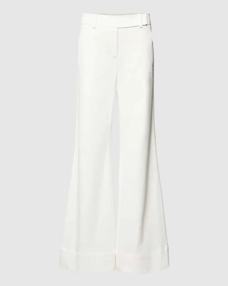 windsor. Bootcut Jeans in unifarbenem Design Weiss