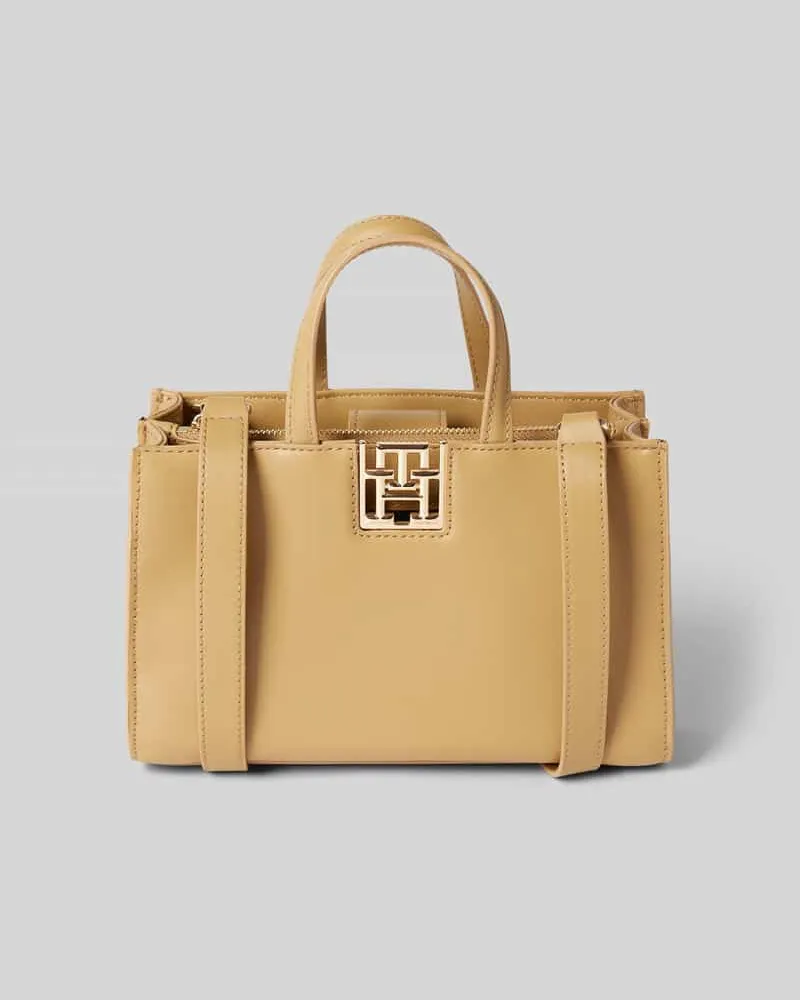 Tommy Hilfiger Handtasche mit Logo-Applikation Beige
