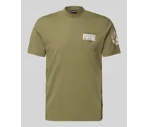 T-Shirt mit Label-Patch Modell 'AMUNDSEN