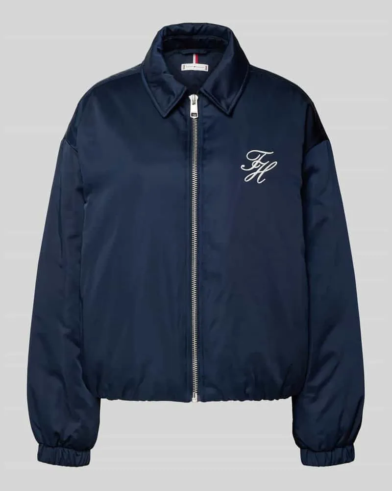 Tommy Hilfiger Regular Fit Bomberjacke mit Logo-Detail Marine