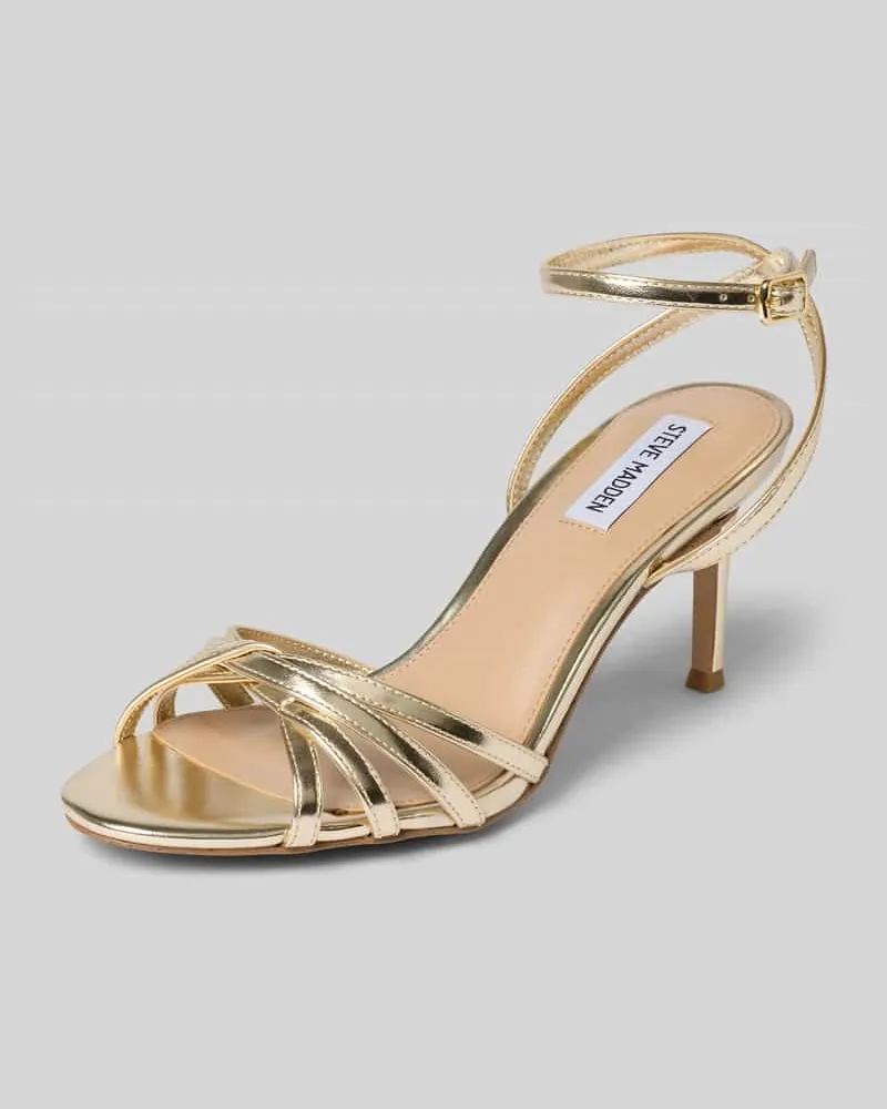 Steve Madden Sandaletten mit Pfennigabsatz Modell 'Nile Gold