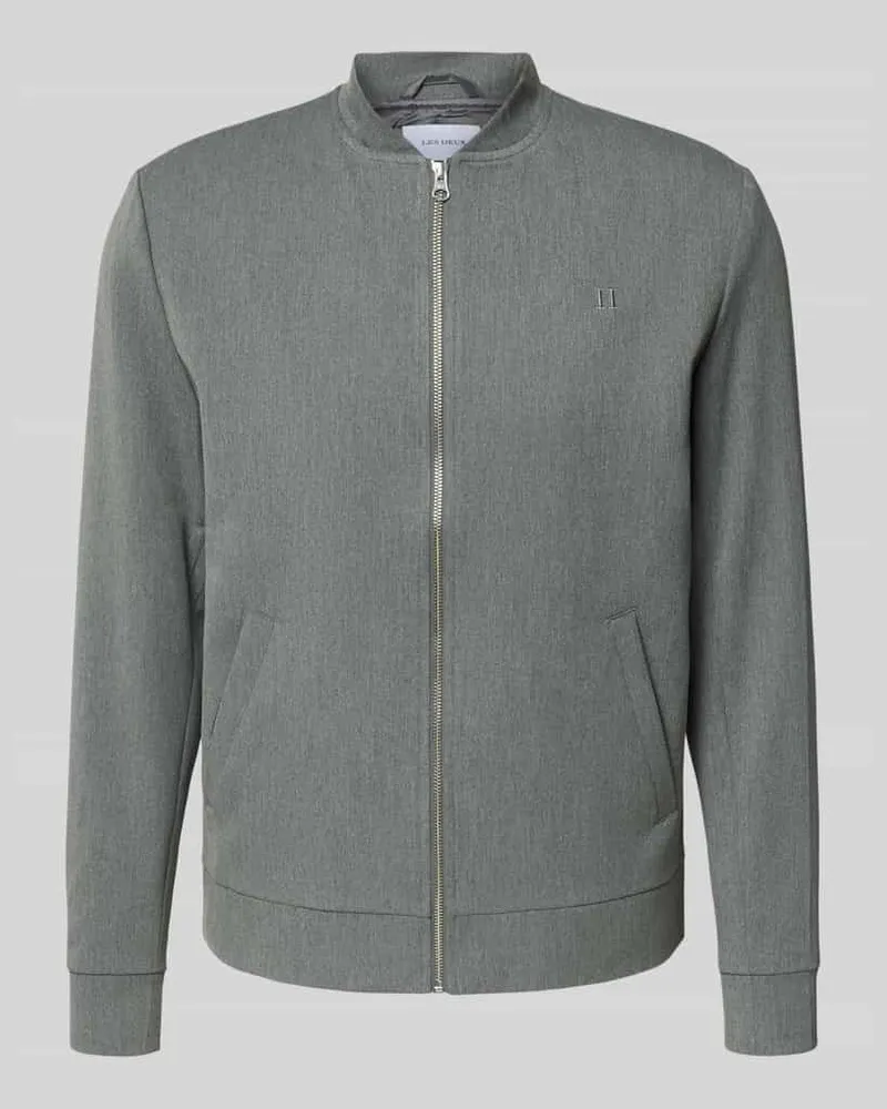 LES DEUX Jacke mit Stehkragen Modell 'Como Mittelgrau