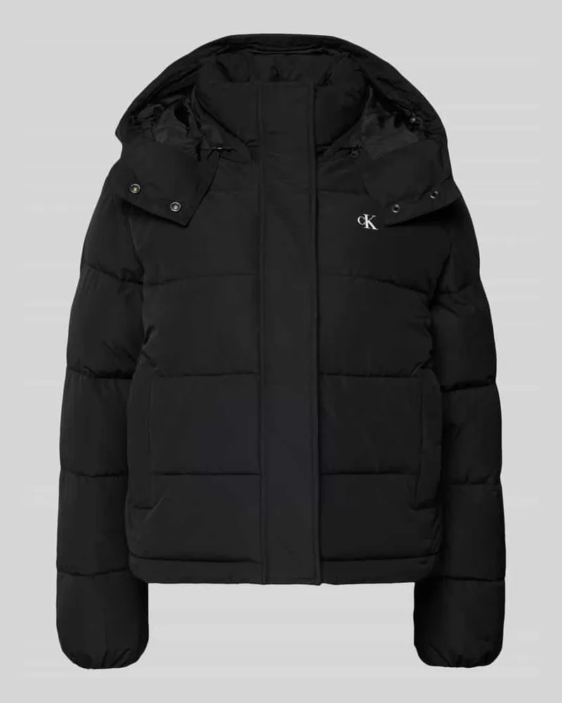 Calvin Klein Steppjacke mit Logo und Eingrifftaschen Black