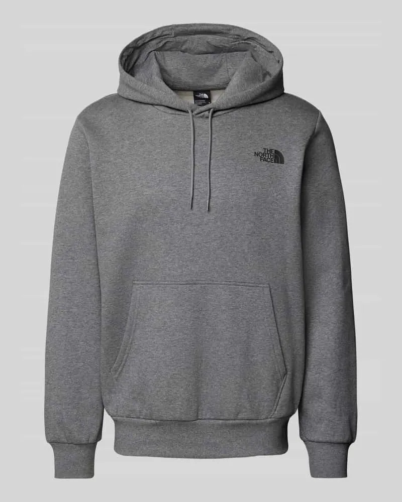 The North Face Hoodie mit Label-Print Mittelgrau