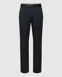 Hiltl Regular Fit Chino im unifarbenen Design Modell 'Tilo Black