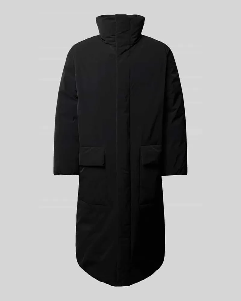 HUGO BOSS Mantel mit Stehkragen Modell 'Marren244 Black