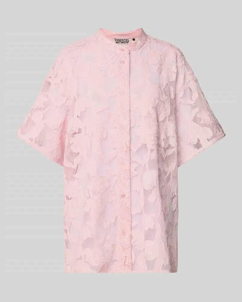 Essentiel Oversized Hemdbluse in semitransparentem Design Modell 'HOK Rosa