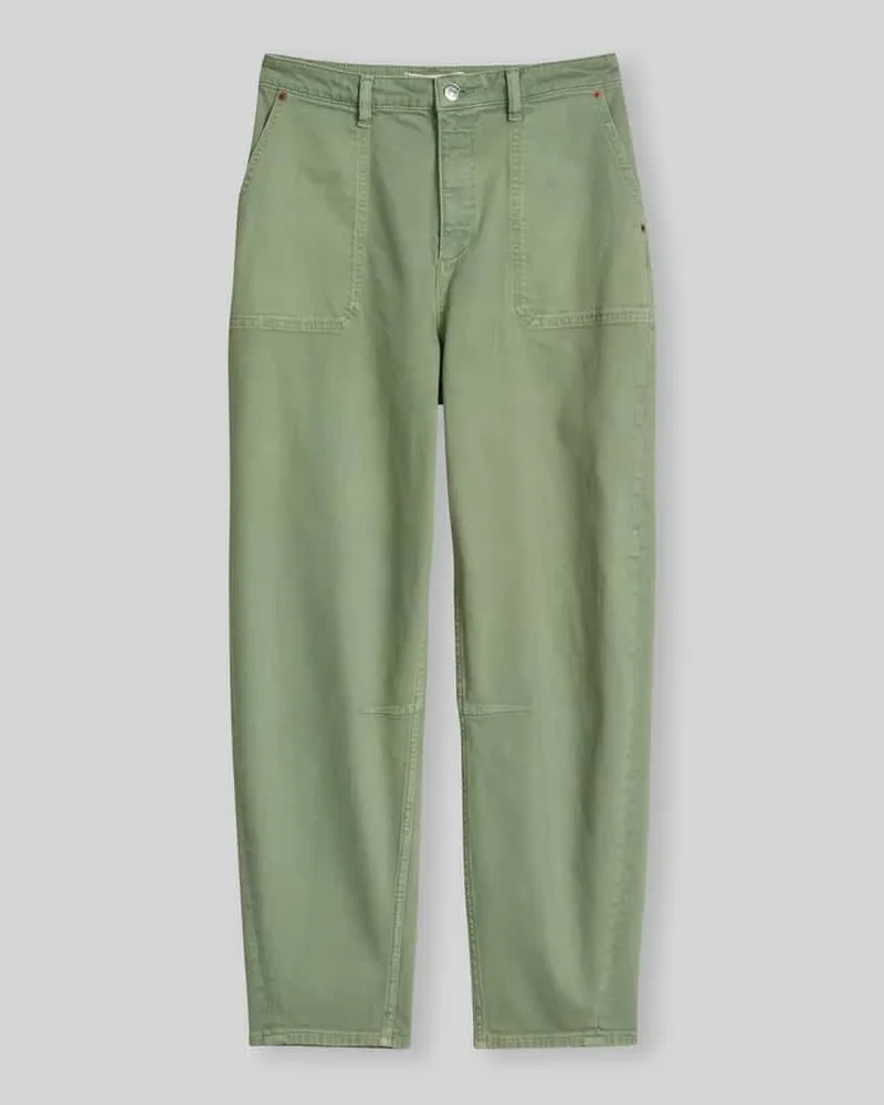 Marc O'Polo Barrel Fit Jeans aus Baumwoll-Mix Hellgruen