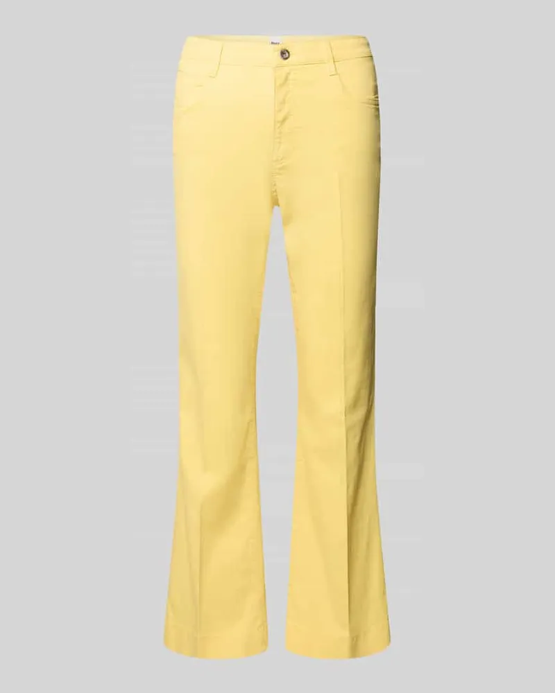 Brax Bootcut Jeans im 5-Pocket-Design Modell 'Mary Gelb