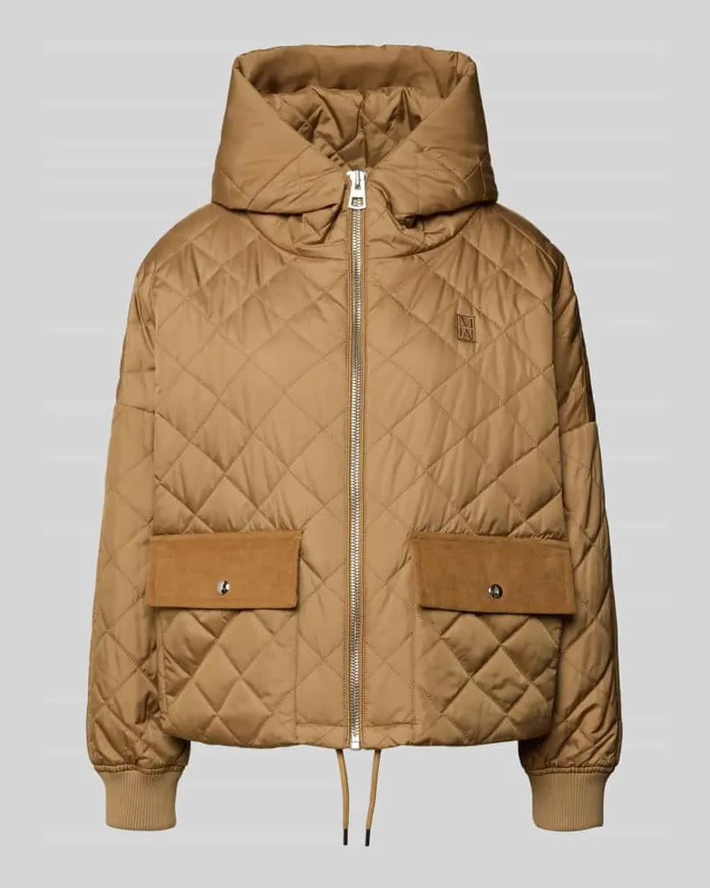 Marc O'Polo Oversized Steppjacke mit Kapuze Camel