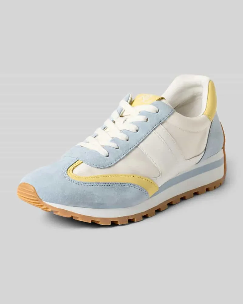Ralph Lauren Sneaker aus echtem Leder Modell 'DANI Hellblau