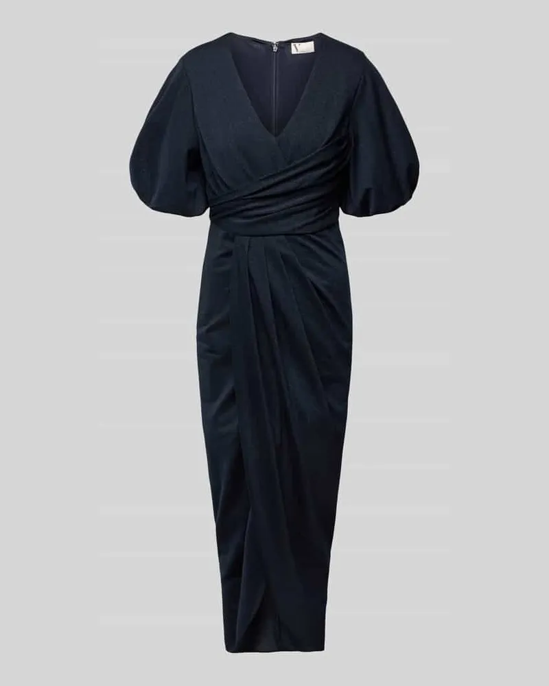 Vera Mont Cocktailkleid in Wickel-Optik Dunkelblau