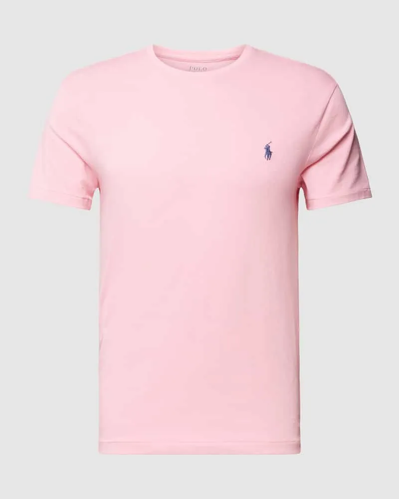 Ralph Lauren T-Shirt mit Label-Stitching Pink