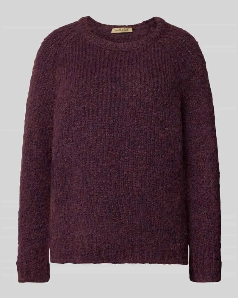 Smith & Soul Strickpullover mit Rundhalsausschnitt Bordeaux