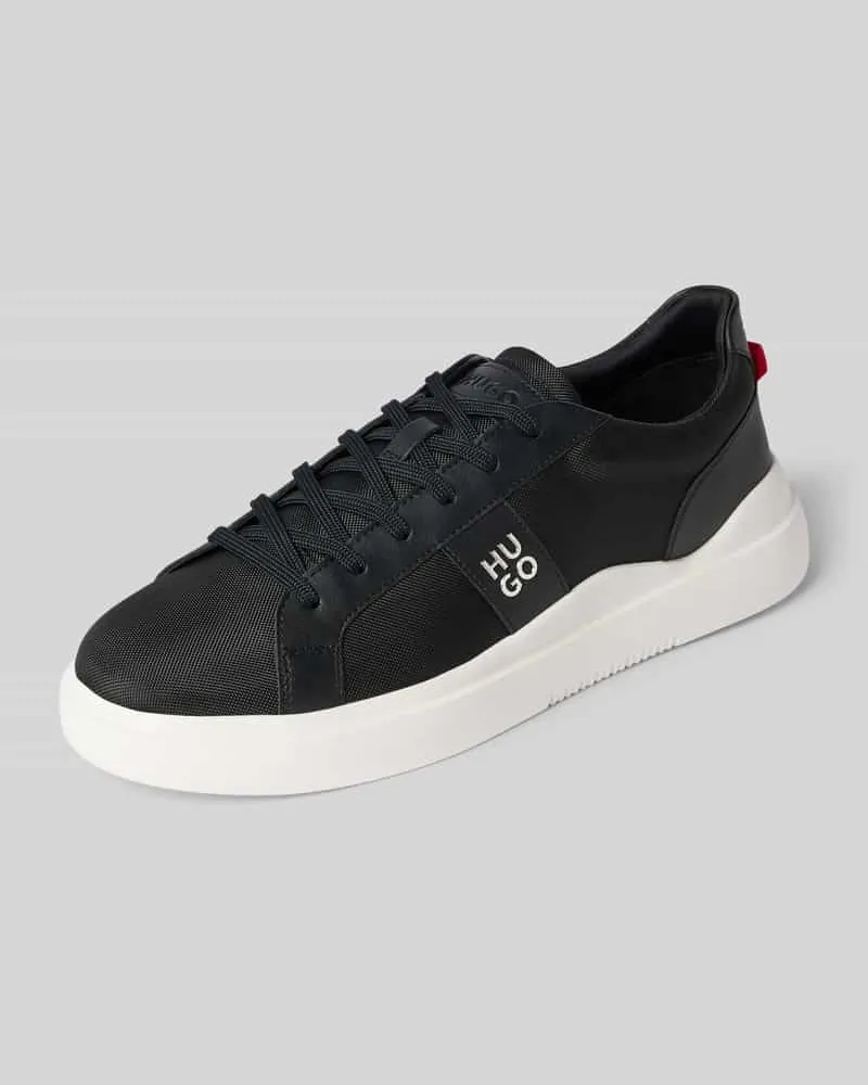 HUGO BOSS Sneaker mit Label-Datei Modell 'Blake_tenn_blnypu Black