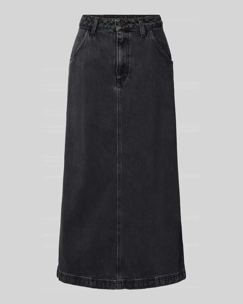 American Vintage Jeansrock mit französischen Eingrifftaschen Modell 'YOPDAY Anthrazit