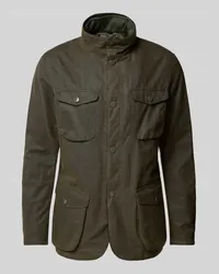 Barbour Jacke mit Pattentaschen Modell 'OGSTON Oliv