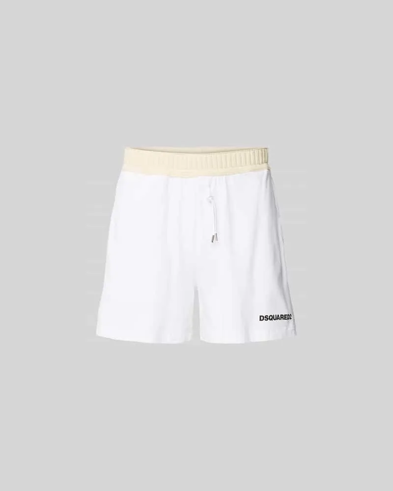 Dsquared2 Shorts mit Label-Detail Weiss