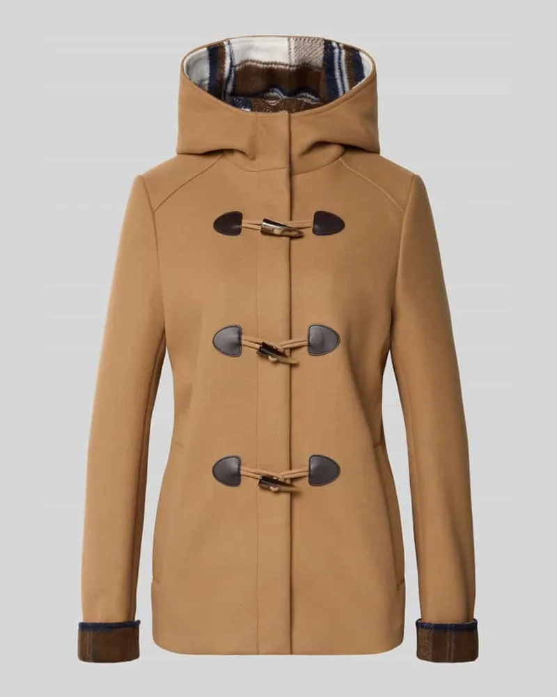 Christian Berg Jacke mit Kapuze Camel