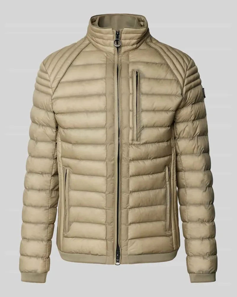 Wellensteyn Slim Fit Steppjacke mit Zweiwege-Reißverschluss Modell 'MOL MEN Oliv