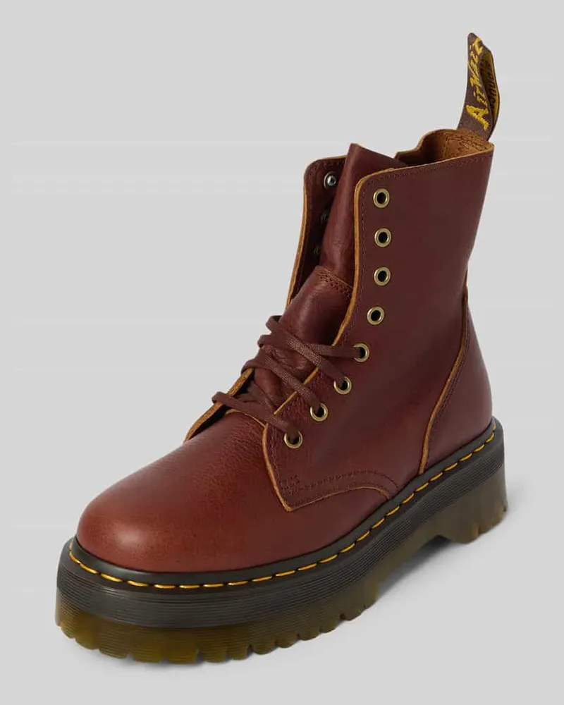 Dr.Martens Boots aus Leder mit Label-Detail Modell 'Jadon Mittelbraun