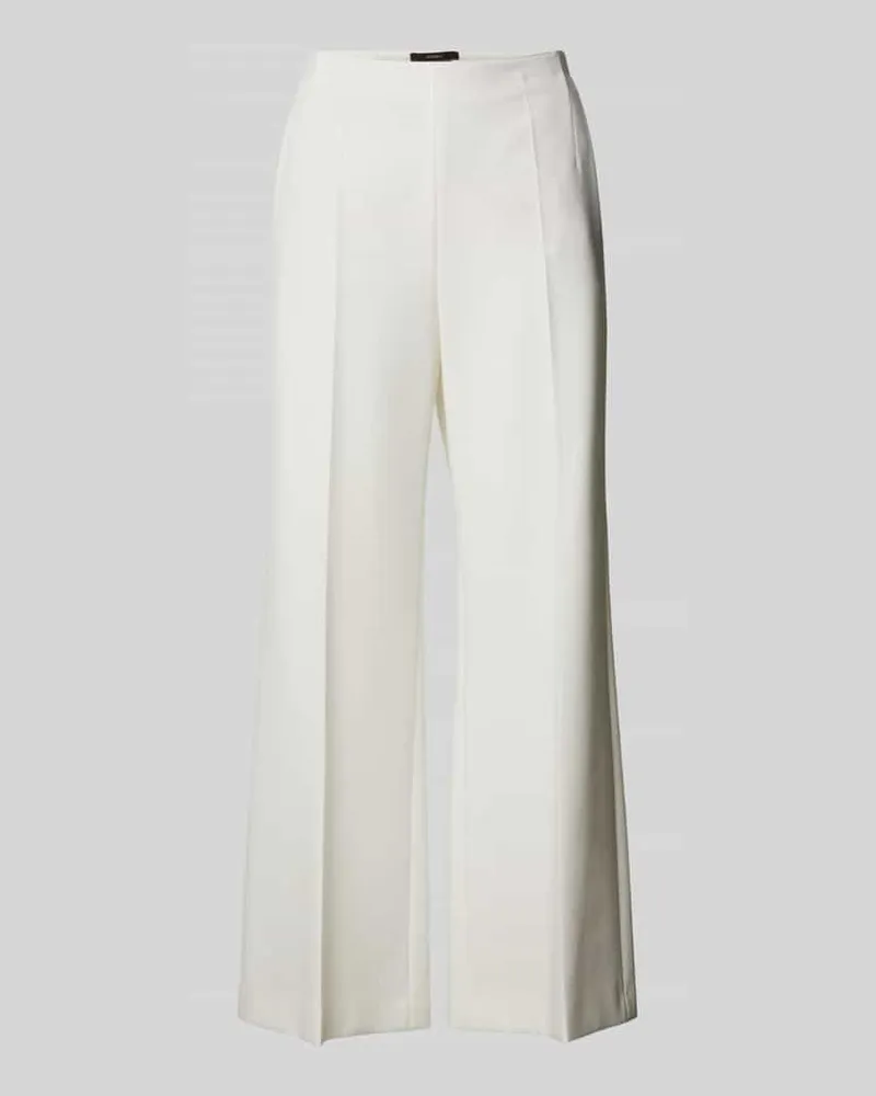 windsor. Slim Fit Stoffhose mit Bügelfalten Offwhite