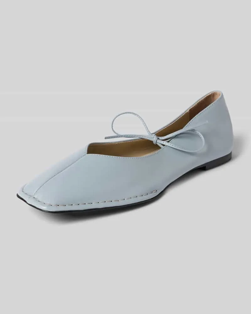 Alohas Ballerinas aus Leder mit Schnürung Modell 'Sway Hellblau
