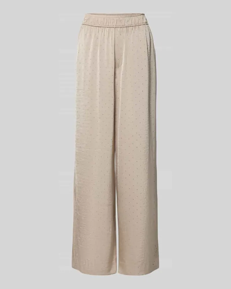 mbyM Hose mit weitem Bein und Ziersteinbesatz Modell 'Asaka Sand