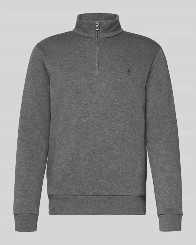 Ralph Lauren Regular Fit Troyer aus Baumwoll-Mix Mittelbraun