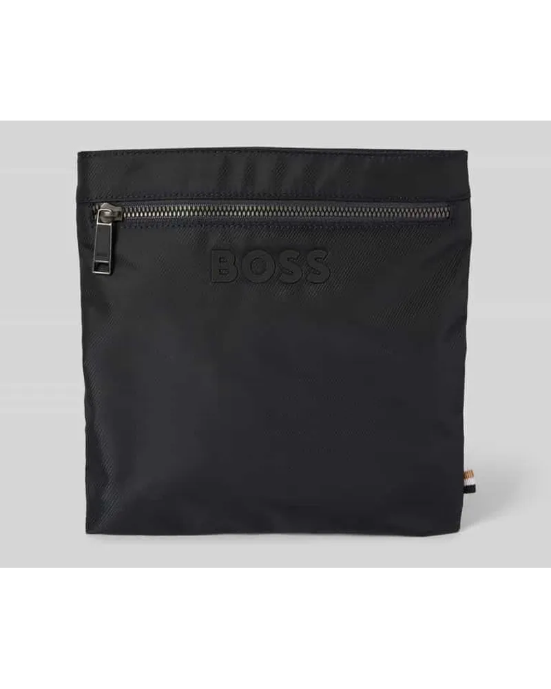 HUGO BOSS Umhängetasche mit Label-Detail Modell 'Catch Marine