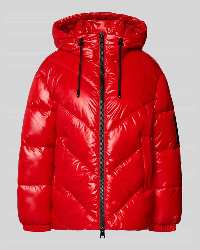 Marc Cain Regular Fit Steppjacke mit Zweiwege-Reißverschluss Rot