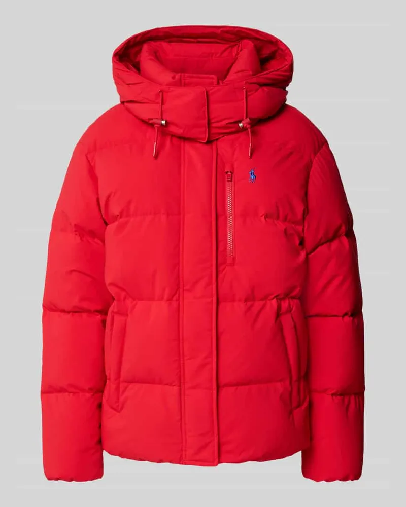 Ralph Lauren Steppjacke mit Logo-Stitching und Brusttasche Rot