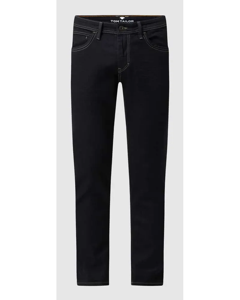 Tom Tailor Regular Slim Fit Jeans mit Stretch-Anteil Modell 'Josh Mittelgrau