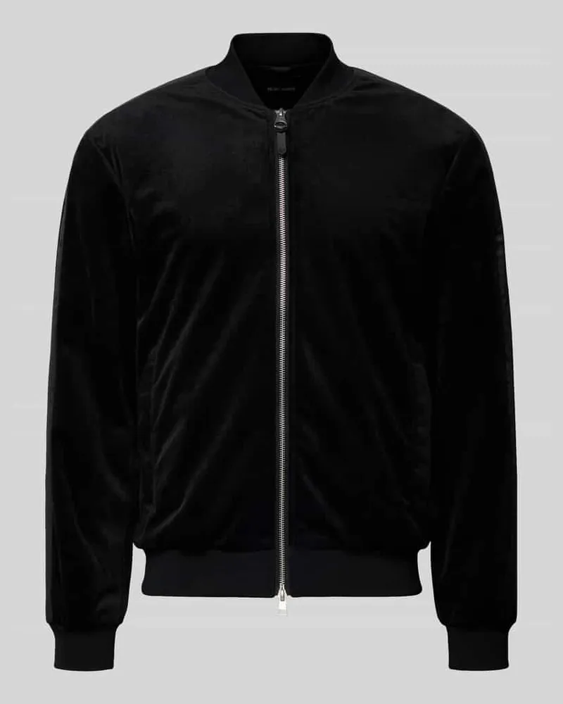 Antony Morato Sweatjacke mit gerippten Abschlüssen Black