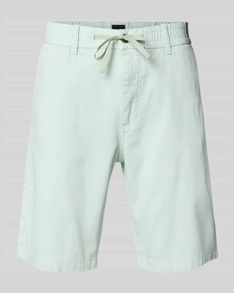 HUGO BOSS Tapered Fit Bermudas mit elastischem Bund Modell 'Chino Lind