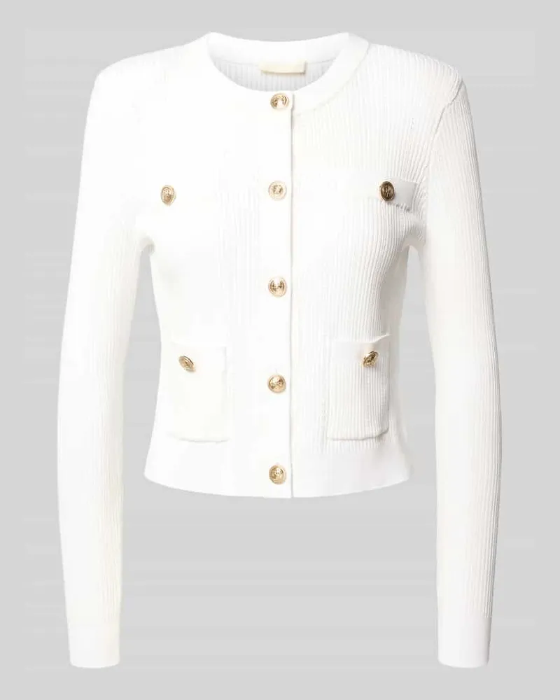 Guess Cardigan aus Viskose-Mix Modell 'EMMIE Weiss